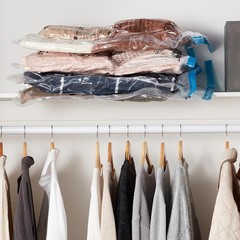 Vacuum Storage Bags, Compression Space Saving for Clothes and Linens, Reusable