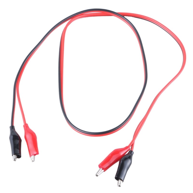 Electric Jumper Wire Power Test Cable Double Ended Alligators Clip Set