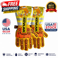 Grain Goatskin MIG TIG Welding Gloves with Cowhide Split Cuff Heat Resistant