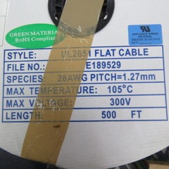 ELMAC EHF-20X500FT Qty of 25 per Lot UL2651 20-POLE FLAT CABLE T&B 171-20