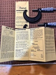 Central Tools 2” & 3” Outside Micrometer made in USA tested see description