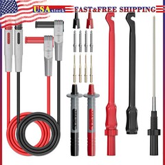 18PCS Multimeter Automotive Test Lead Kit with Wire Piercing Clip Puncture Probe