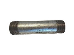Lot (2) Threaded Steel Pipe Nipples 7 in. Length NPT 1-5/8 in. ID 1-7/8 in. OD