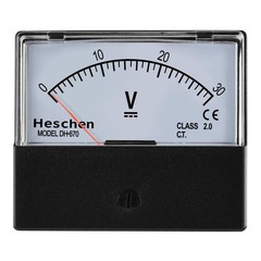DC 030V Class 2.0 Voltmeter, 70x60mm Panel Size, DH670DC30V, Voltage Tester
