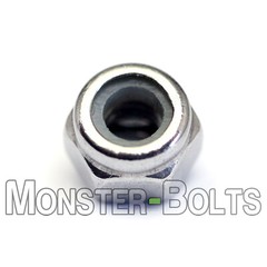 M4-0.7 / 4mm – Qty 25 – Nylon Insert Hex Lock Nut DIN 985 – A2 Stainless Steel