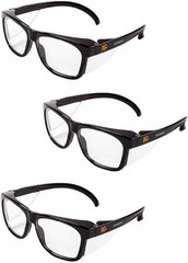3 Pairs of KleenGuard V30 Maverick Clear Safety Glasses – Ideal for Construction