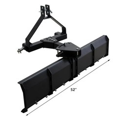 Grading Blade for CAT 0 & CAT 1 Tractors 52″ Steel Farm Duty Heavy Rear 3-Point