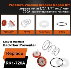 720A Pressure Vacuum Breaker Repair Kit For 1/2″ 3/4″ & 1″ Backflow Preventer
