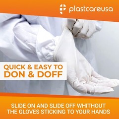 2000 Large White Latex Powder Free Disposable Exam Gloves (20 Boxes of 100)