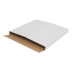 25PCS White Vinyl Record Shipping Boxes 12.5″ Album Mailers Cardboard Packaging