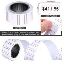 10 Rolls Price Tags Gun Labels Stickers For MX-5500 With Refill Ink Markdown