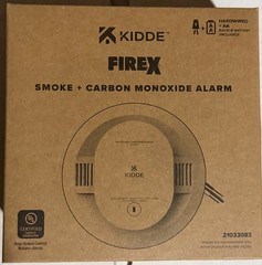 Kidde FireX CUACFEX Smoke + Carbon Monoxide Alarm – HardWired + AA (21033083)