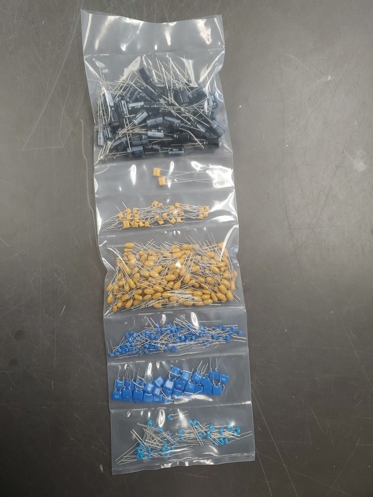 Capacitor Assortment Grab Bag of Various Brands, Values and Sizes (Over 200 Pcs)