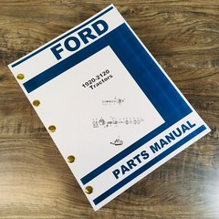Ford 1920 2120 Tractor Parts Manual Catalog Book Assembly Schematics Views