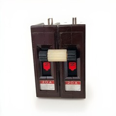 Wadsworth A220N 20 Amp 2 Pole 2P Type A METAL FOOT Circuit Breaker A220 WA220