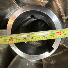 Unmarked Stainless Steel Closed Impeller For Centrifugal Pump