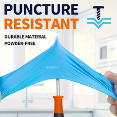 Large Size 500pcs Anti-Slip Nitrile Gloves, Suitable for Aquarium Cleaning