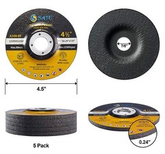 100 PACK 4-1/2″ x1/4″ x7/8″ Type 27 Metal Steel Grinding Wheels For Grinder 4.5″