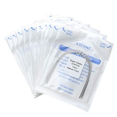 Dental Orthodontic Super Elastic Niti Rectangular Arch Wire Ovoid/Nature Form