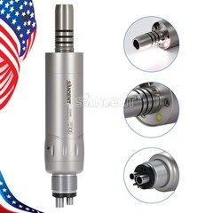 1-5 Dental Inner Water E-generator LED Low Speed Air Motor Handpiece 4 Hole po