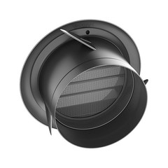 3 Inch Soffit Vent for Exhaust Fan with Large, ABS 3in-black