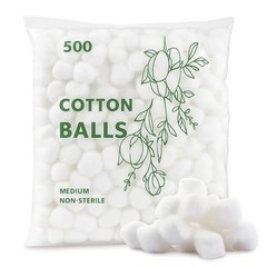 Medium Size Cotton Balls – Soft, Absorbent, Non-Sterile 100% Pure Cotton for …