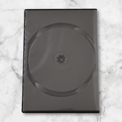 10 Pack-22mm Black Single Disc DVD Cases With Booklet Clips