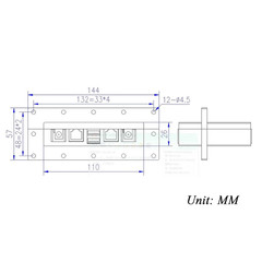 TOJOIN EMI Filter with Rj45X2+Usbx2+Dcx2 Interfaces for RF Shield Box Wireless C