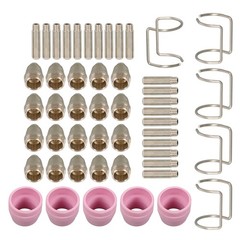 KIT TIPS CUT50 60Amp 50pcs SG-55 AG-60 WSD-60 Plasma Cutter Torch Consumables