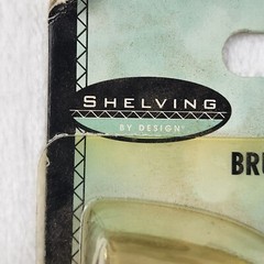 Shelving by Design Brushed Brass Shelf Grip Item 160457 Shelf Brackets Vintage