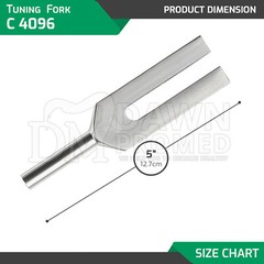 Tuning Fork For C 4096 ENT Healing Therapy Diagnostic Exam Medical Inst German G