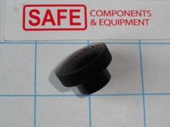 Clamping Knob 1″ Knurled QTY-1 #10-32 Thread Insert Female Black Phenolic L35