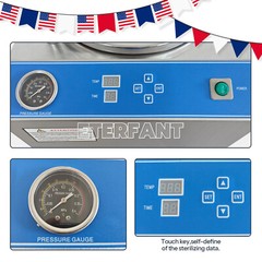 Dental 28L/35L High Pressure Sterilizer Vertical Autoclave Sterilizer 105-134°C