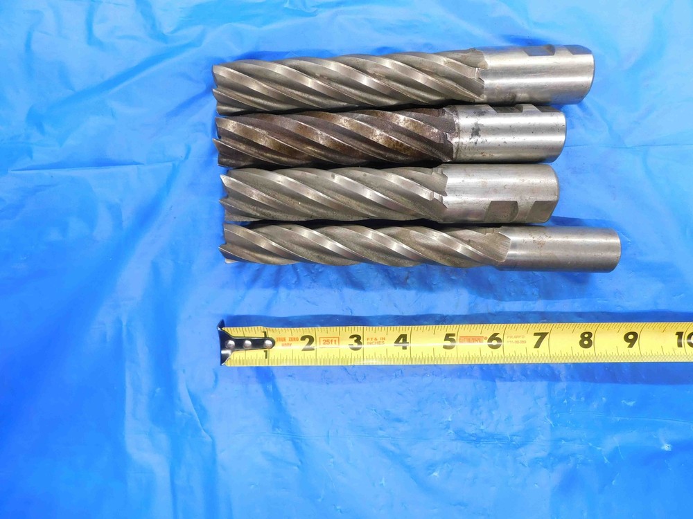 4PCS CORNER RADIUS & SQUARE HSS END MILL SIZES FROM 1″ – 1 1/4 1.0 1.25