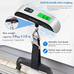 Luggage Scale, 110lb Luggage Weight Scale with 4 Unit Switching Functions&LED…