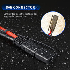 10AWG SAE Y Splitter Cable SAE Quick Disconnect Connector, 1 to 2 SAE to SAE Ext