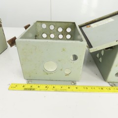 Hoffman 10″ x 8″ x 6″ Electrical Enclosure W/Back Plate Hinged Door Lot Of 3