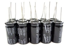 6800uF 25V (10x) Electrolytic Capacitors 25V 6800uF Volume 16x30mm