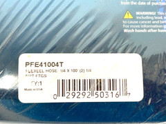 Coilhose Pneumatics PFE41004T FLEXEEL 1/4 x 100′ Hose 1/4″ MPT Fittings Blue