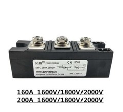 1pc Bidirectional SCR MTC160A MTC160-16 MTC200A1600V1800V2000V thyristor module
