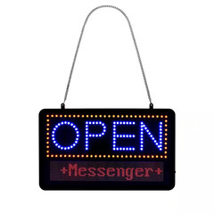 22 In. X 13 In. LED Programmable Message Board Open Sign