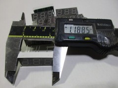 Qty (10) 3 Digit, 7 Segment, LED Displays, 7mm Leads