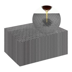 50 PCS Oil Absorbent Pads, 13″ x 10″ Weight Dimpled Pad Polypropylene Mat for…