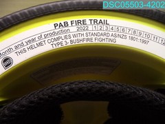 Yellow And Gray Type 3 Bushfire Fire Fighting Safety Helmet 1801:1997