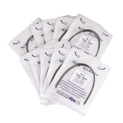 USA 100pcs 10packs Dental Orthodontic Super Elastic Niti Arch Wires Round Ovoid
