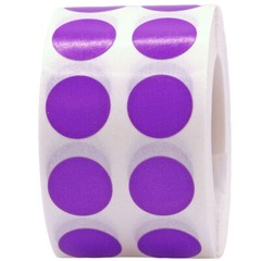 Circle Dot Stickers | 0.5″ Inch Round | 1,000 Pack | Pick One Color
