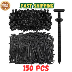 150 PCS Nylon Universal Cable Tie Buckle，Heavy Duty Self-Locking Zip Ties Holder