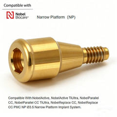 Titanium Overdenture Abutment for Nobel Active Implant NP/RP Zest Locator Males