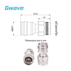 Low PIM 4.3/10 Female to N Male Straight Adapter | DC to 8 GHz