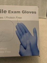 Synguard Nitrile Exam Gloves Powder-Free Blue Small 1 Box of 100